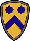 STICKER US ARMY UNIT 2nd Cavalry Div. SHIELD COL