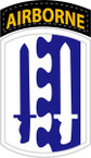 STICKER US ARMY UNIT 2nd Airborne Infantry Brigade SHIELD