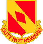 STICKER US ARMY UNIT 20th Field Artillery Regiment with text - 2nd Battalion Cr