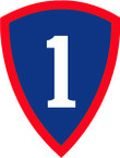 STICKER US ARMY UNIT 1st PERSCOM SHIELD COLOR