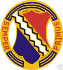 STICKER US ARMY UNIT 1ST INFANTRY REGIMENT SHIELD