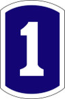 STICKER US ARMY UNIT 1st Infantry Brigade SHIELD
