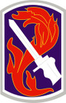 STICKER US ARMY UNIT 198th Infantry Brigade SHIELD