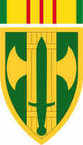 STICKER US ARMY UNIT 18th MP Brigade VN Shield