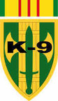 STICKER US ARMY UNIT 18th MP Brigade K9 Shield