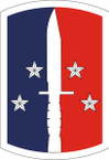 STICKER US ARMY UNIT 189th Infantry Brigade SHIELD