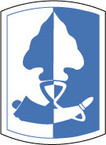 STICKER US ARMY UNIT 187th Infantry Brigade SHIELD