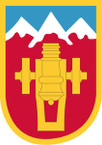 STICKER US ARMY UNIT 169th Fires Brigade  Shield SHIELD