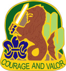 STICKER US ARMY UNIT 163rd Armored Brigade CREST