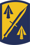 STICKER US ARMY UNIT 158 Infantry Brigade SHIELD