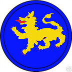 STICKER US ARMY UNIT 157TH INFANTRY DIV COL