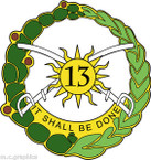 STICKER US ARMY UNIT 13th Armor Regiment NEW