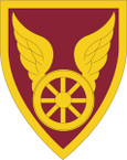 STICKER US ARMY UNIT 124 Transportation Command SHIELD