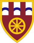 STICKER US ARMY UNIT 11 Transportation Command SHIELD