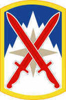 STICKER US ARMY UNIT 10th Support Brigade Shield