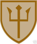 STICKER US ARMY UNIT  97TH INFANTRY DIV SHIELD DES