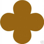 STICKER US ARMY UNIT  88TH INFANTRY DIV SHIELD DES