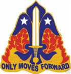 STICKER US ARMY UNIT  80TH DIVISION SHIELD