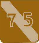 STICKER US ARMY UNIT  75TH INFANTRY DIV DES