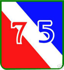 STICKER US ARMY UNIT  75TH INFANTRY DIV COL