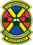 STICKER US ARMY UNIT  73rd Aviation Company