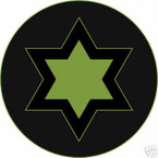 STICKER US ARMY UNIT  66th Cavalry Div. SHIELD SUB