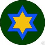 STICKER US ARMY UNIT  66th Cavalry Div. SHIELD COL