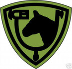 STICKER US ARMY UNIT  61ST Cavalry Div. SHIELD SUB