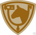 STICKER US ARMY UNIT  61ST Cavalry Div. SHIELD DES