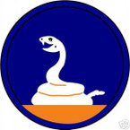 STICKER US ARMY UNIT  59TH INFANTRY DIV SHIELD COL