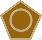 STICKER US ARMY UNIT  50TH INFANTRY DIV SHIELD DES
