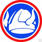 STICKER US ARMY UNIT  47TH INFANTRY DIV SHIELD COL