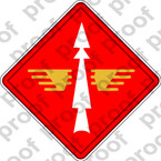 STICKER US ARMY UNIT  40th Anti-Aircraft Brigade SHIELD