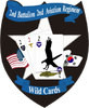 STICKER US ARMY UNIT  2nd Aviation Regiment
