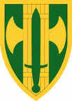 STICKER US ARMY UNIT  18th MP Brigade Shield