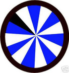 STICKER US ARMY UNIT  11TH INFANTRY DIV SHIELD COL