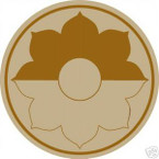 STICKER US ARMY UNIT   9TH INFANTRY DIV SHIELD DES