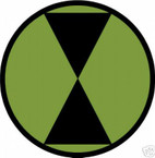 STICKER US ARMY UNIT   7th Infantry Div SUB