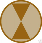 STICKER US ARMY UNIT   7th Infantry Div DES