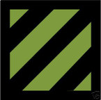 STICKER US ARMY UNIT   3rd Infantry Div SUB