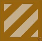 STICKER US ARMY UNIT   3rd Infantry Div DES