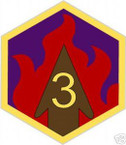 STICKER US ARMY UNIT   3rd Chemical Brigade COL