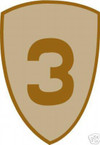 STICKER US ARMY UNIT   3rd Cavalry Div. SHIELD DES