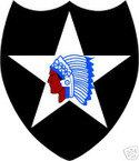 STICKER US ARMY UNIT   2nd Infantry Div COL
