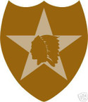 STICKER US ARMY UNIT   2nd Infantry Div DES