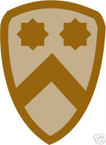 STICKER US ARMY UNIT   2nd Cavalry Div. SHIELD DES