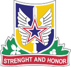 STICKER US Army National Guard Guam with Flag