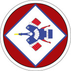 STICKER US ARMY AIR FORCE  5th AF - 22nd BG - 2nd Bomb squadron