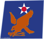 STICKER US ARMY AIR FORCE  2nd Air Force