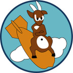STICKER US ARMY AIR CORPS 323rd Bomb Squadron - 91st Bomb Group